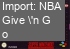 NBA Give 'n Go