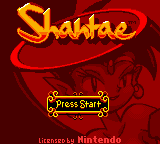 Shantae Start-Screen